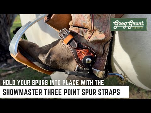 Hold Your Spurs Into Place with the Showmaster Three Point Spur Straps - Greg Grant Saddlery