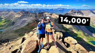 Summiting Mt Sneffels in Colorado - Audrée