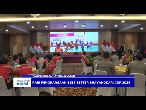 ATLET VOLI BHAYANGKARI SUMSEL JADI BEST STTER BHAYANGKARI CUP 2024