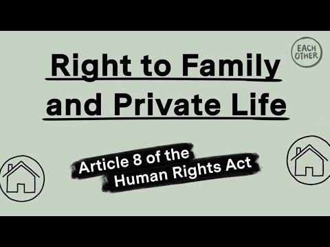 Image representing the video Article 8: The right to a private life explained in 2 minutes