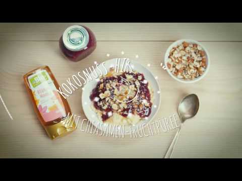 dmBio Rezeptidee: Hirse-Porridge mit Kokosnussmilch und Chiasamen
