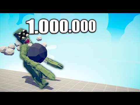 1.000.000 DAMAGE CANNONBALL vs UNITS - TABS | Totally Accurate Battle Simulator 2023