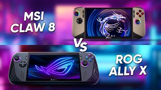 MSI Claw 8 Vs ROG Ally X | Finally a Worthy Competitor?