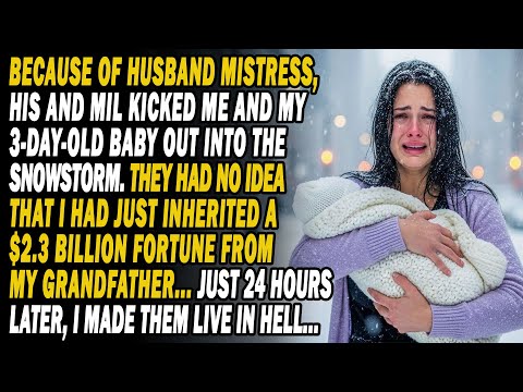He Kicked Me & My Kid Out In A Blizzard For His Mistress🥶They Don't Know I'm A $2.3B Heiress💸🤫24h...
