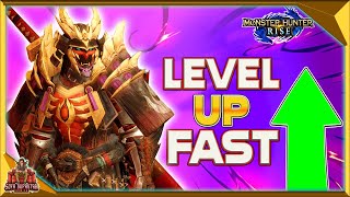 Monster Hunter Rise - How To Level Up Fast - Best Way To Increase Your Hunter Rank To 100 + Easy