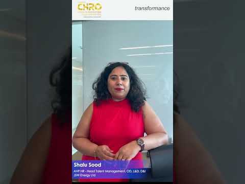 Insights from Shalu Sood, AVP HR at JSW Energy Ltd - CHRO Vision & Innovation Summit 2023