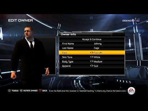 ★ Madden 15 - “Owner Creation” “Fantasy Draft” “Owner Mode"  Gameplay EP#1 CBSKING757