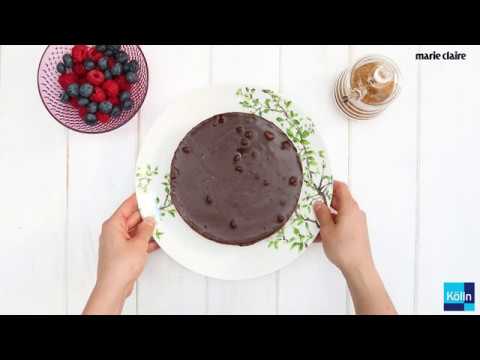 Tarta de chocolate y muesli