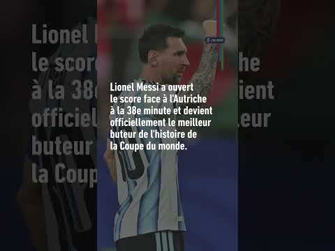 🇦🇷🏆 Lionel Messi devient le meilleur buteur de l'histoire de la Coupe du monde #fifaworldcuponyt