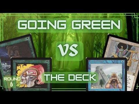 Mtg Old School: DFB Green VS The Deck ( Tron Wars 1.0 )