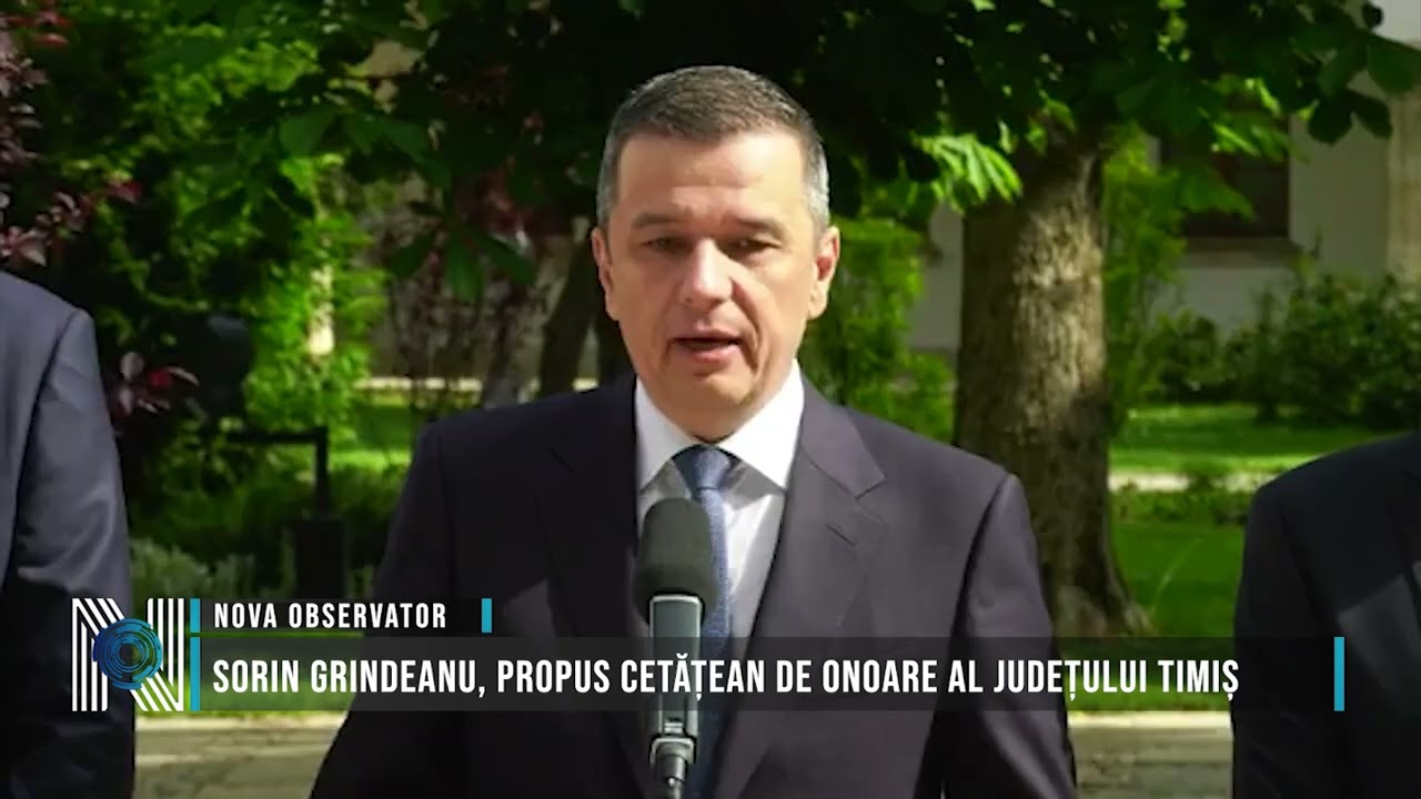Sorin Grindeanu, propus Cetățean de Onoare al județului Timiș