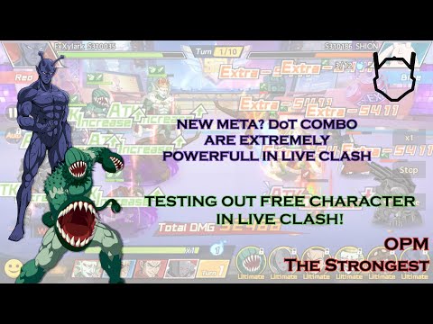DoT Combo! Groribas + Vaccine Man is too OP in Live Clash [[One Punch Man : The Strongest]]