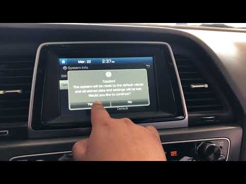 YouTube video about: How to reset hyundai sonata radio?