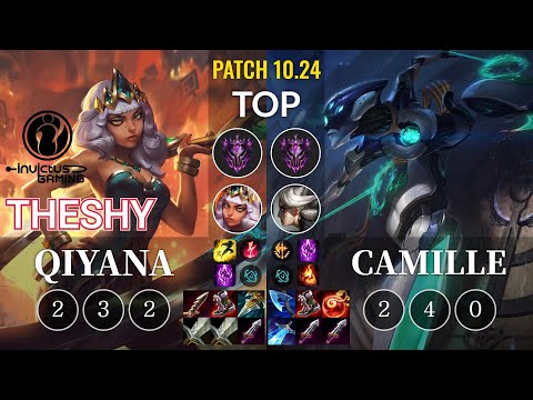 IG TheShy Qiyana vs Camille Top - KR Patch 10.24