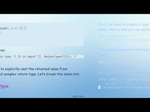 How to Assign Array# map Results to a Variadic Tuple Using TypeScript