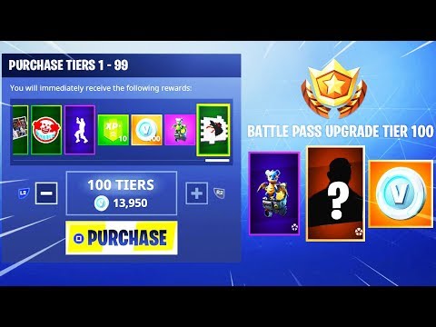 BUYING ALL SEASON 6 BATTLE PASS TIER 100 REWARDS! (Fortnite Battle Royale)