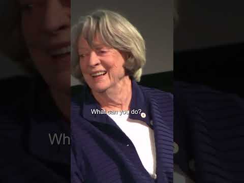 Maggie Smith being gloriously Maggie Smith about Dame Judi Dench #bfi #film #tv