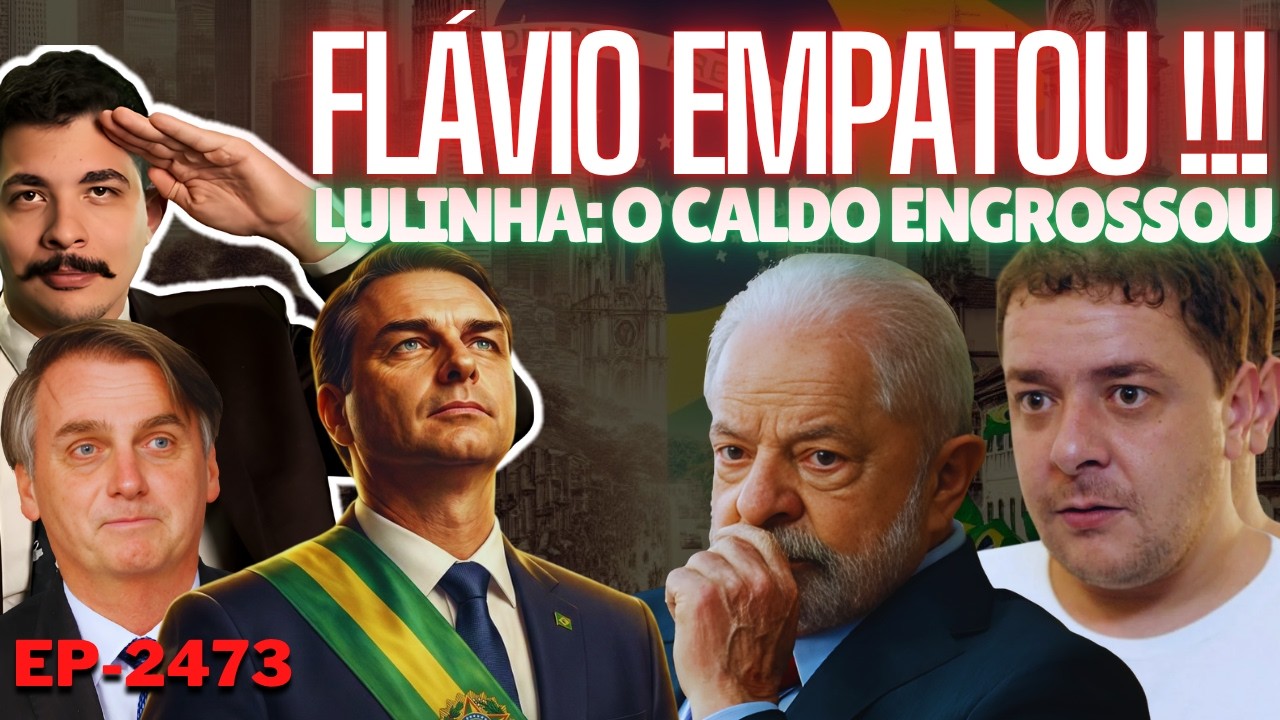 Flávio EMPATADO Com Lula: 45 vs 46 + Lulinha: CALDO ENGROSSOU Pra Cima da Roberta + 3ª Via Auxiliar