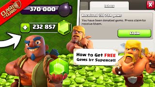 5 WAYS How to Get FREE GEMS Donated by Supercell in Clash of Clans 2024