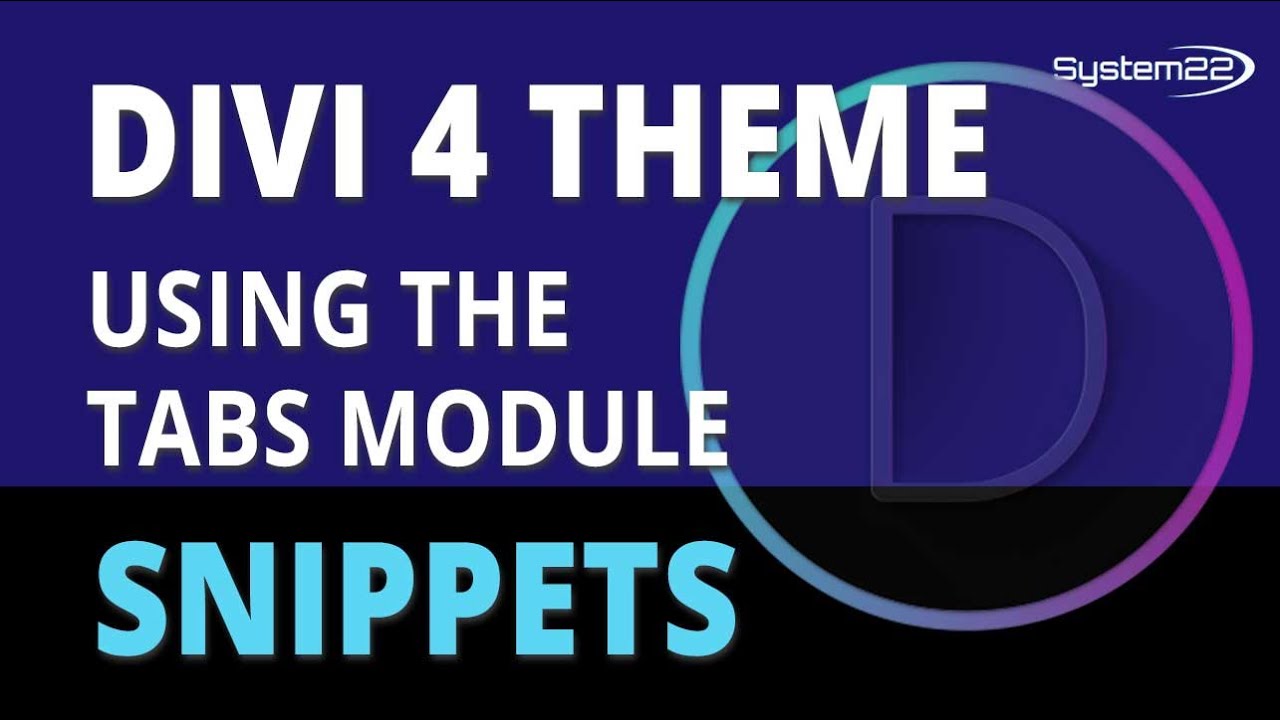 Divi Theme Using The Tabs Module 👍