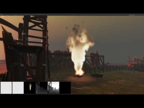 Fog Volume 3.1.10 smoke test with screen distortion