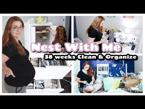 CLEAN & ORGANIZE WITH ME 2021 | NURSERY ORGANIZATION | PREPARING FOR BABY NEST WITH ME