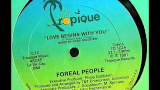 FOREAL PEOPLE - Love Begins With You (12" 1981)