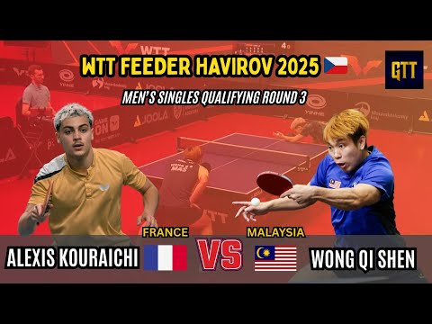 Wong Qi Shen Vs Alexis Kouraichi | WTT Feeder Havirov 2025 | Men's Singles Qualifying Round 3