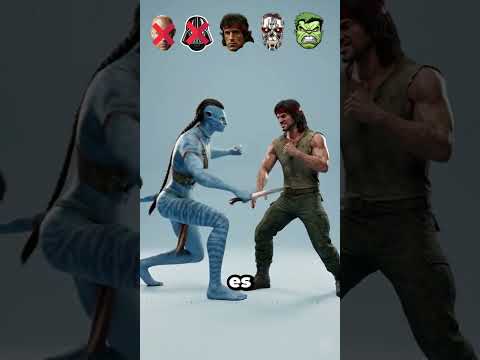 ¿Qué Personajes de Cine podrían derrotar a un Avatar? 😮💥#shorts #avatar #cine #shortvideo