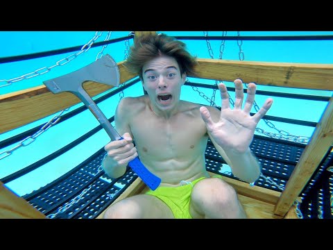 TRAPPED IN AN UNDERWATER UNBREAKABLE BOX!!