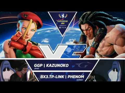SFV: BX3.TP-Link Phenom vs GGP Kazunoko - Capcom Cup 2016 Top 32 - CPT2016