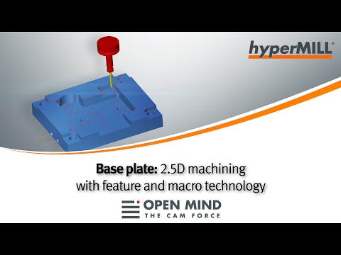 CNC Machining: 2.5D machining with feature and macro technology | hyperMILL