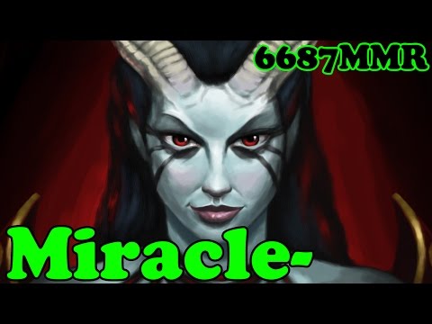 Dota 2 - Miracle- 6687 MMR Plays Queen of Pain Vol 5# - Ranked Match Gameplay