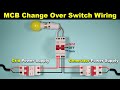 Single Phase MCB Change Over Switch Connection With Grid And Generator Supply TheElectricalGuy