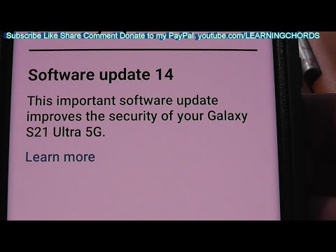 Samsung Galaxy S21+ ULTRA 5G  Install SOFTWARE UPDATE 14 DECEMBER 1 2021 Verizon ANDROID 12