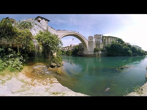 The Old Bridge in Mostar - VR 360 Video