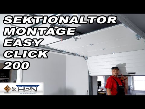 Sektionaltor Montage / Tor Typ Easy Click 200  -  Garagentorverkauf.de