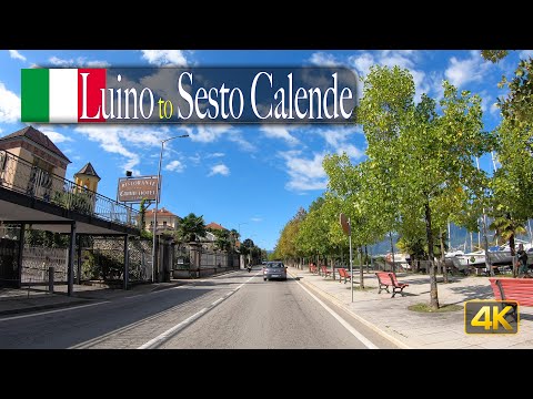 Lago Maggiore, Italy 🇮🇹 Driving from Luino to Sesto Calende