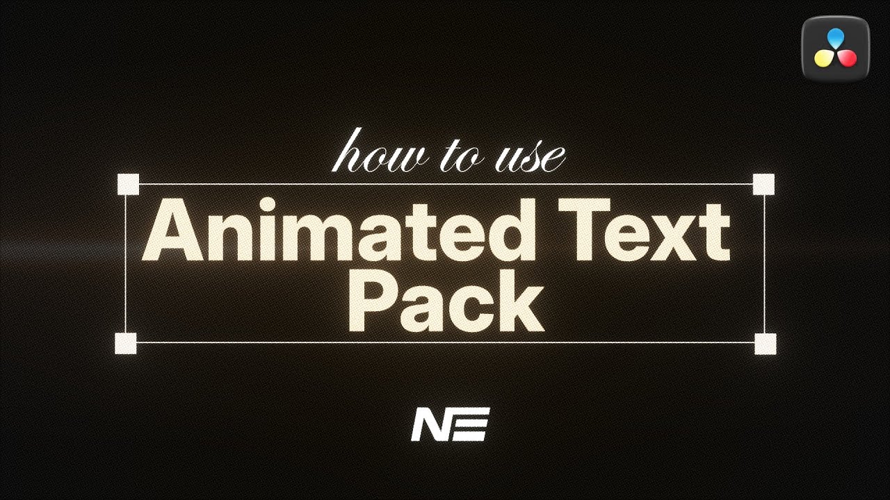 Animated Text Pack Tutorial | NeoEditFX