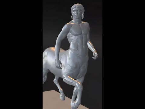 Creating a 3D collaged Centaur 