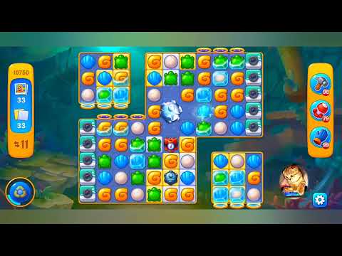 фишдом 2022  #  10750 уровень - прохождение без бустеров # Fishdom,   10750  level - no Boosters.