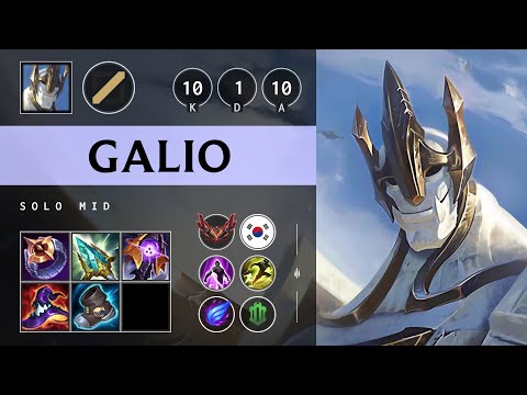 Galio Mid vs Taliyah - KR Grandmaster Patch 25.08