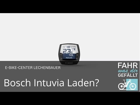 Don't forget to charge the Intuvia display from Bosch