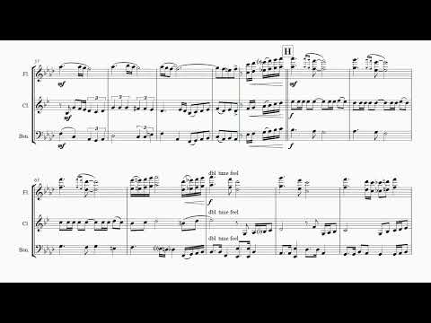 Besame Mucho - Kiss me a lot - World famous Rumba - Woodwind Trio