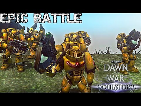 Unification Mod: Survival | Imperial Fists vs Slaanesh Chosen! - WH 40K: Dawn of War: Soulstorm