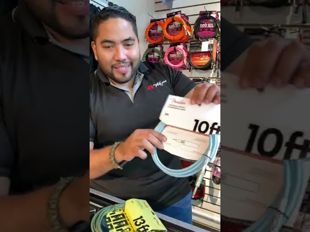 Vídeo relacionado con New Bee cable de guitarra 10ft Cable de instrumento eléctrico de bajo AMP para mandolina eléctrica, audio profesional (ángulo recto a recto, negro).