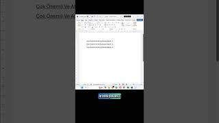 Thumbnail - MS Word'de boşluklu altı çizgili metin #word #office