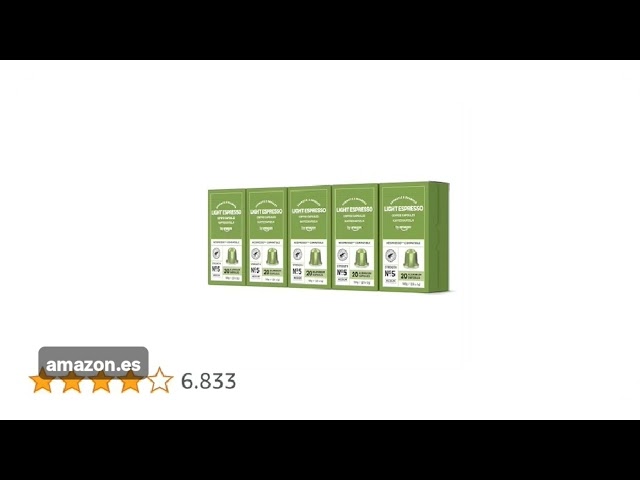Vídeo relacionado con by Amazon Cápsulas de Café Compostables Home Compatibles con Nespresso, 100% Arábica Brasileña, 20 unidades, Certificadas por Rainforest Alliance
