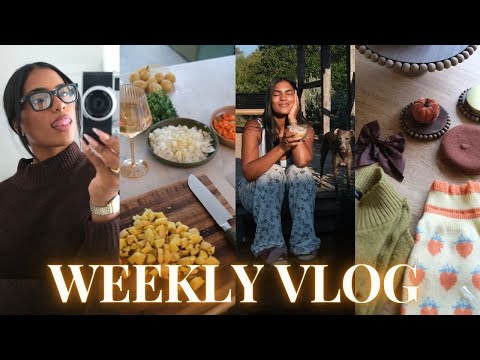 WEEKLY VLOG ♡ (fall vibes!!! cook with me, decorate the house, cozy comfort reset, autumn boss up+)