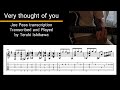 Very thought of you （By Joe Pass) - Transcribed and Played by Teruki Ishikawa